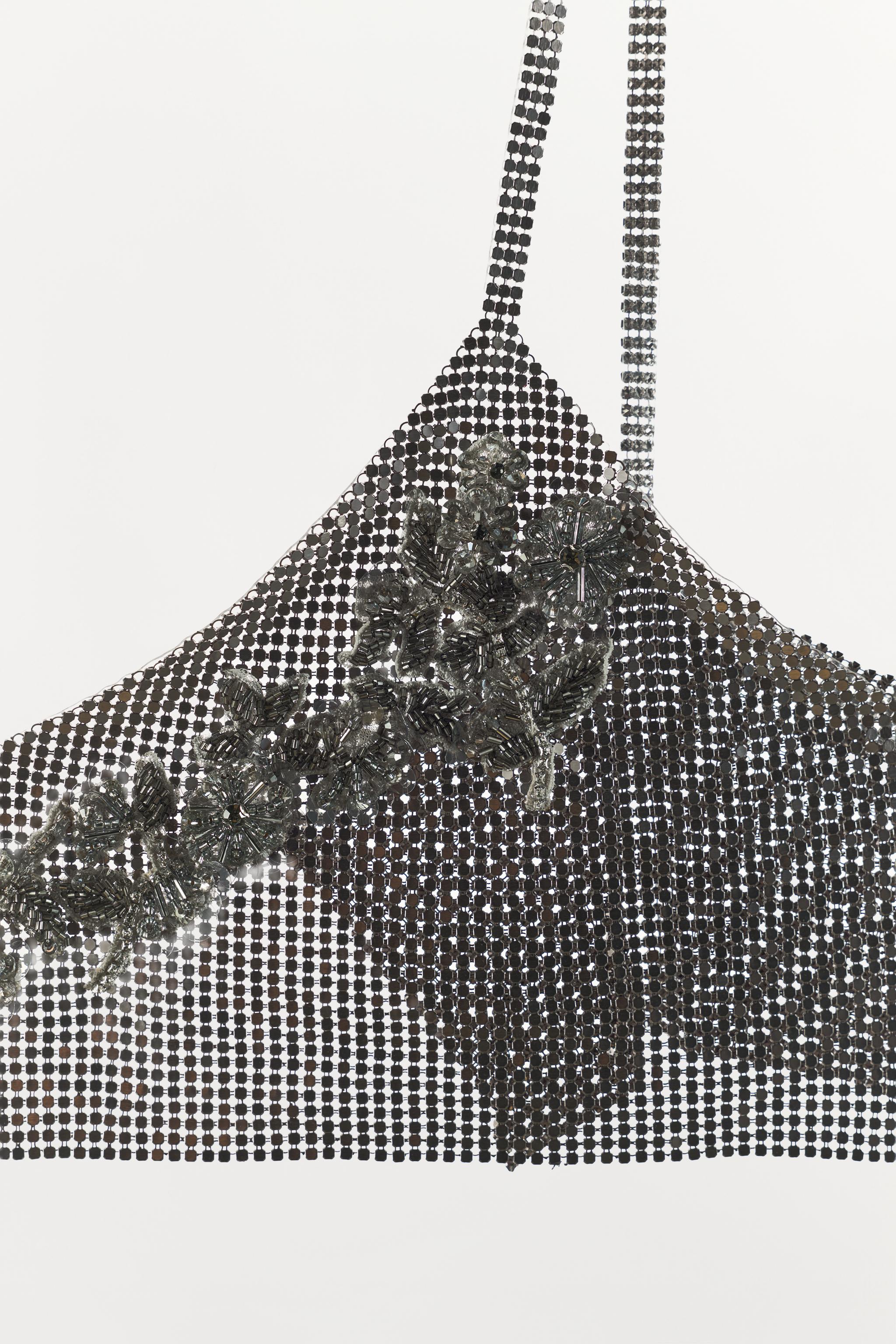 TOP MAILLE FLEURS FANTAISIE